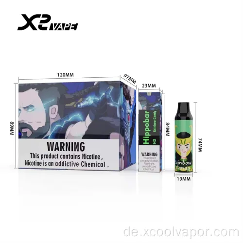 Elektronische Zigaretten 600 Puffs Iget Shion Einweg-Vape